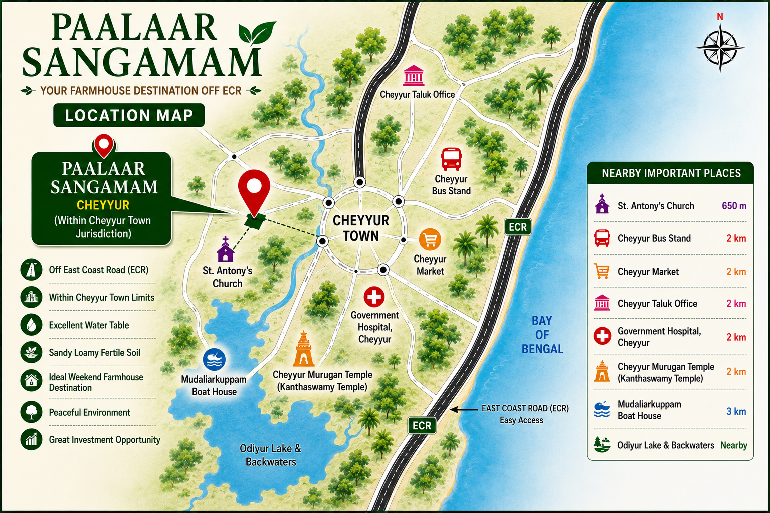 Paalaar Sangamam Location Map